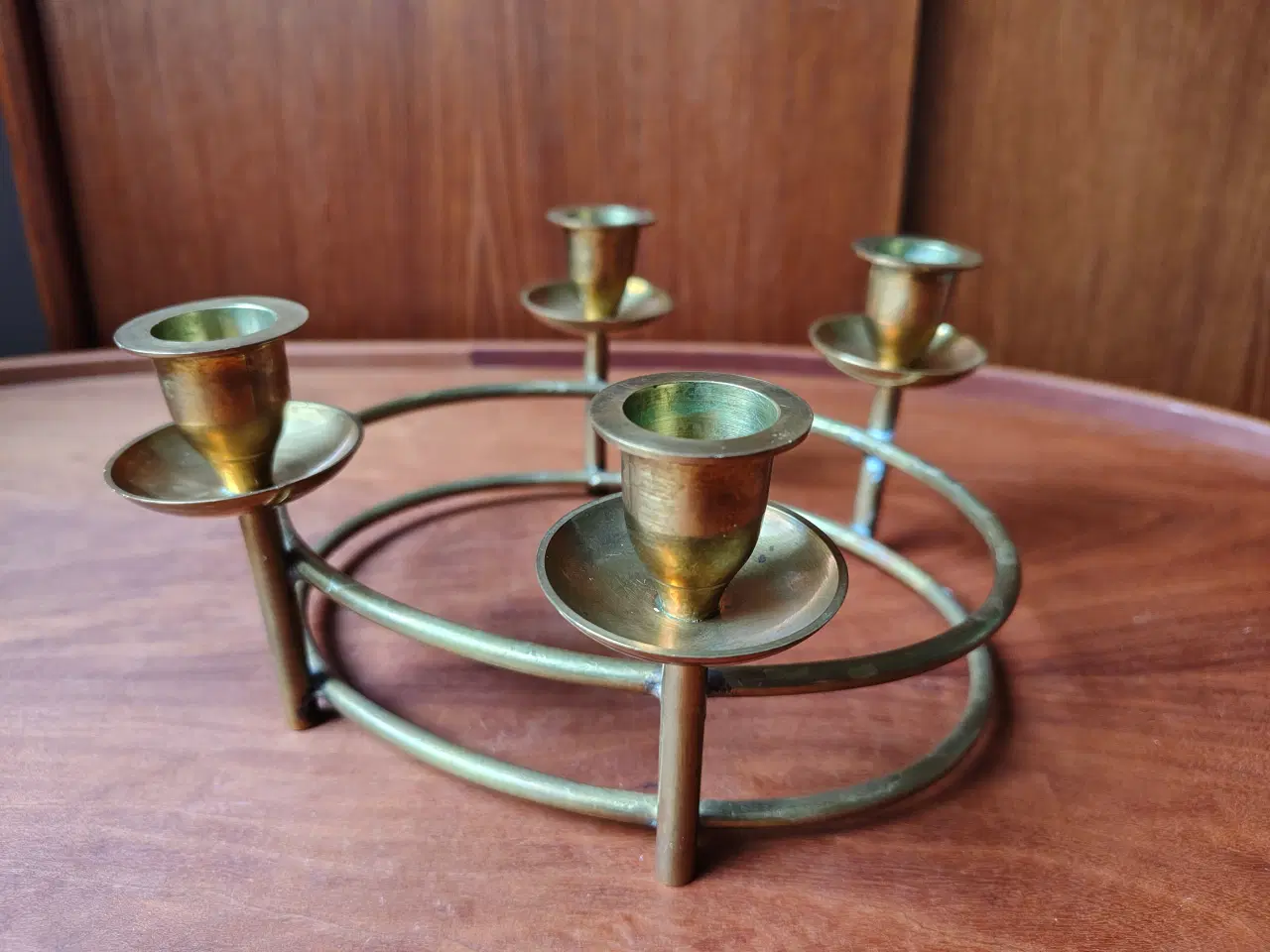 Billede 4 - Flot messing adventsstage