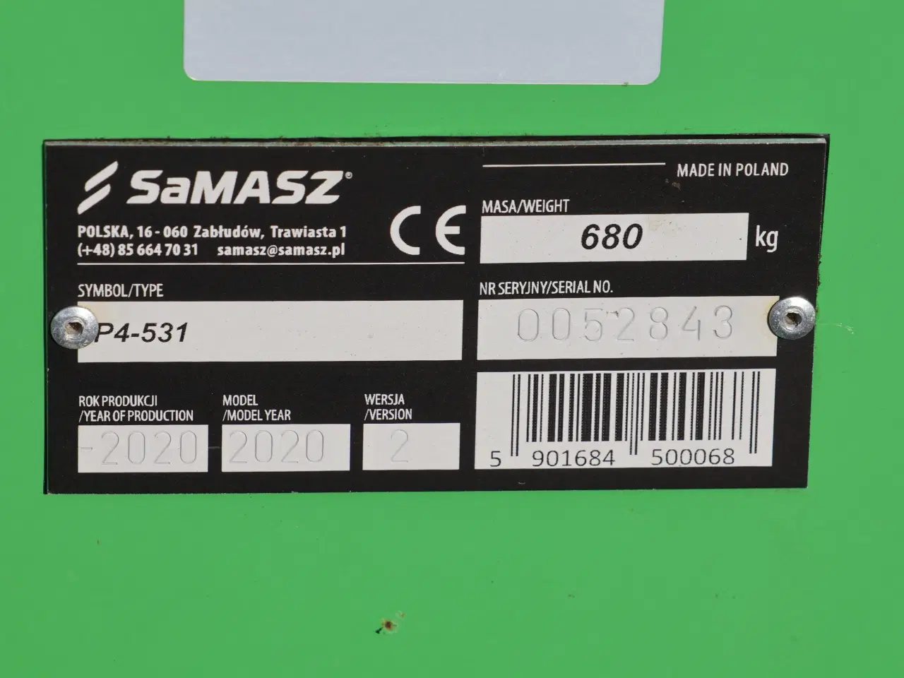 Billede 12 - Samsz P4 531 vender/spreder 2020