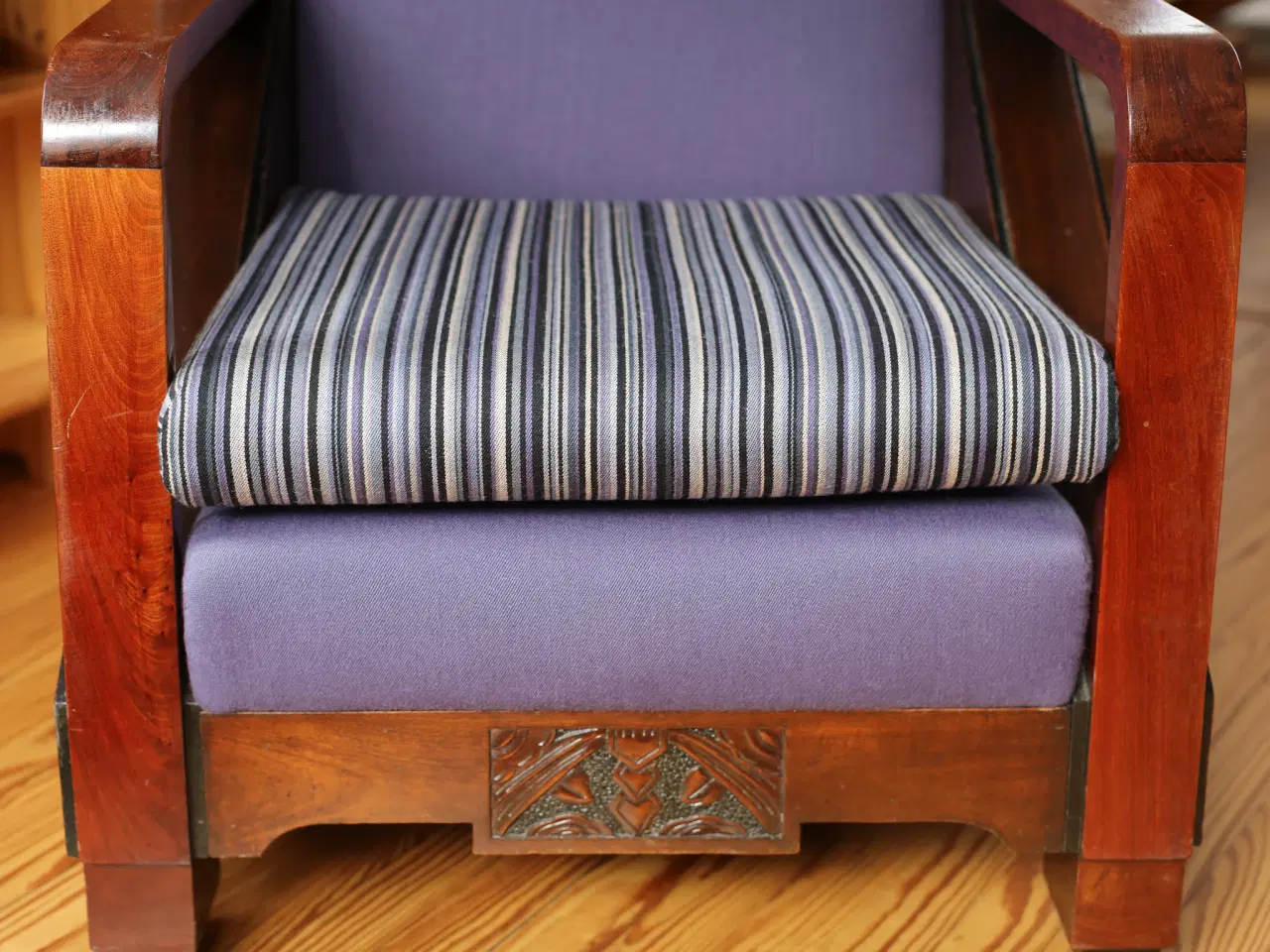 Billede 8 - Sofa + lænestole i ægte, massiv mahogni