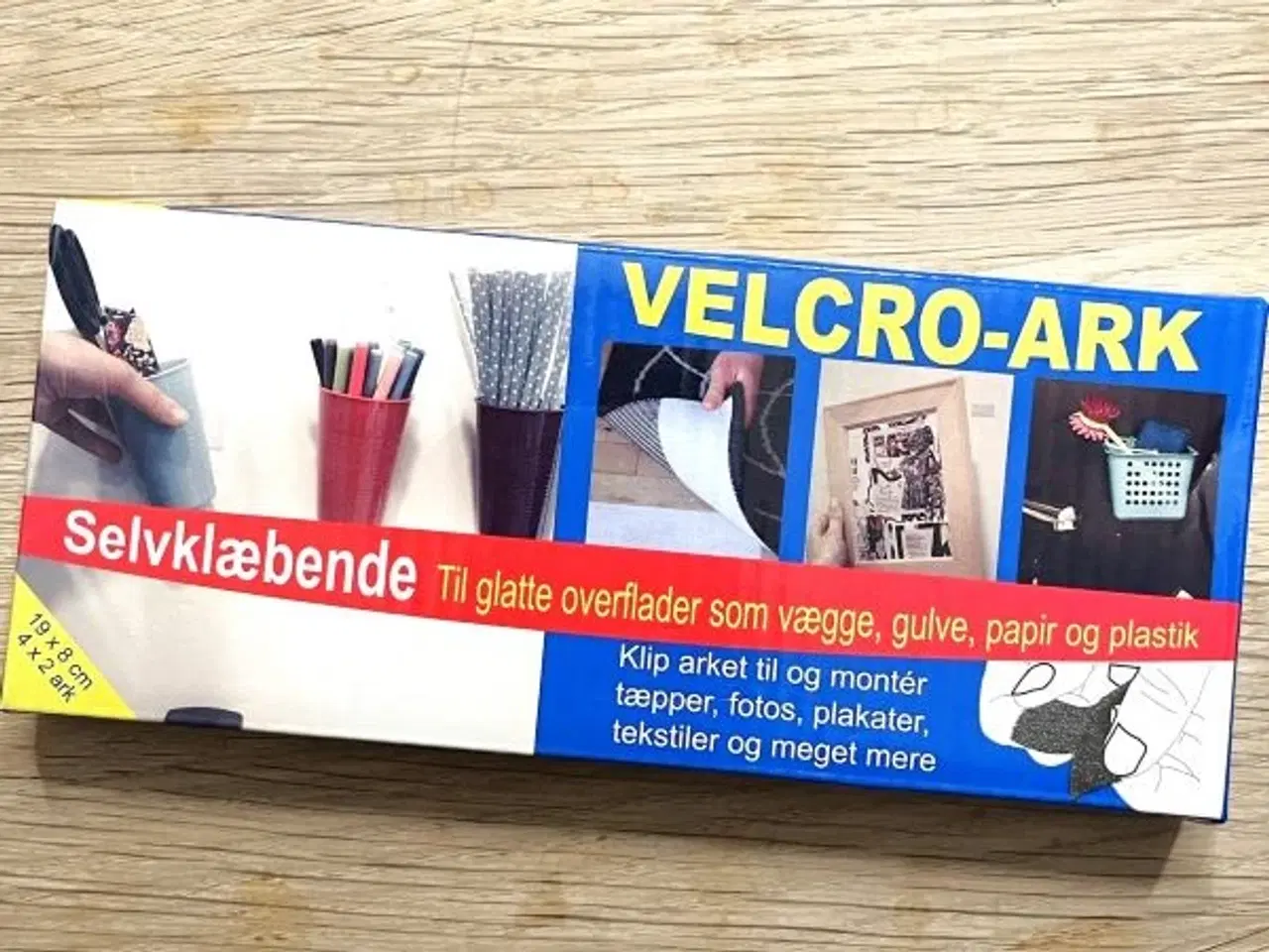 Billede 1 - 2x3 ark med selvklæbende velcro