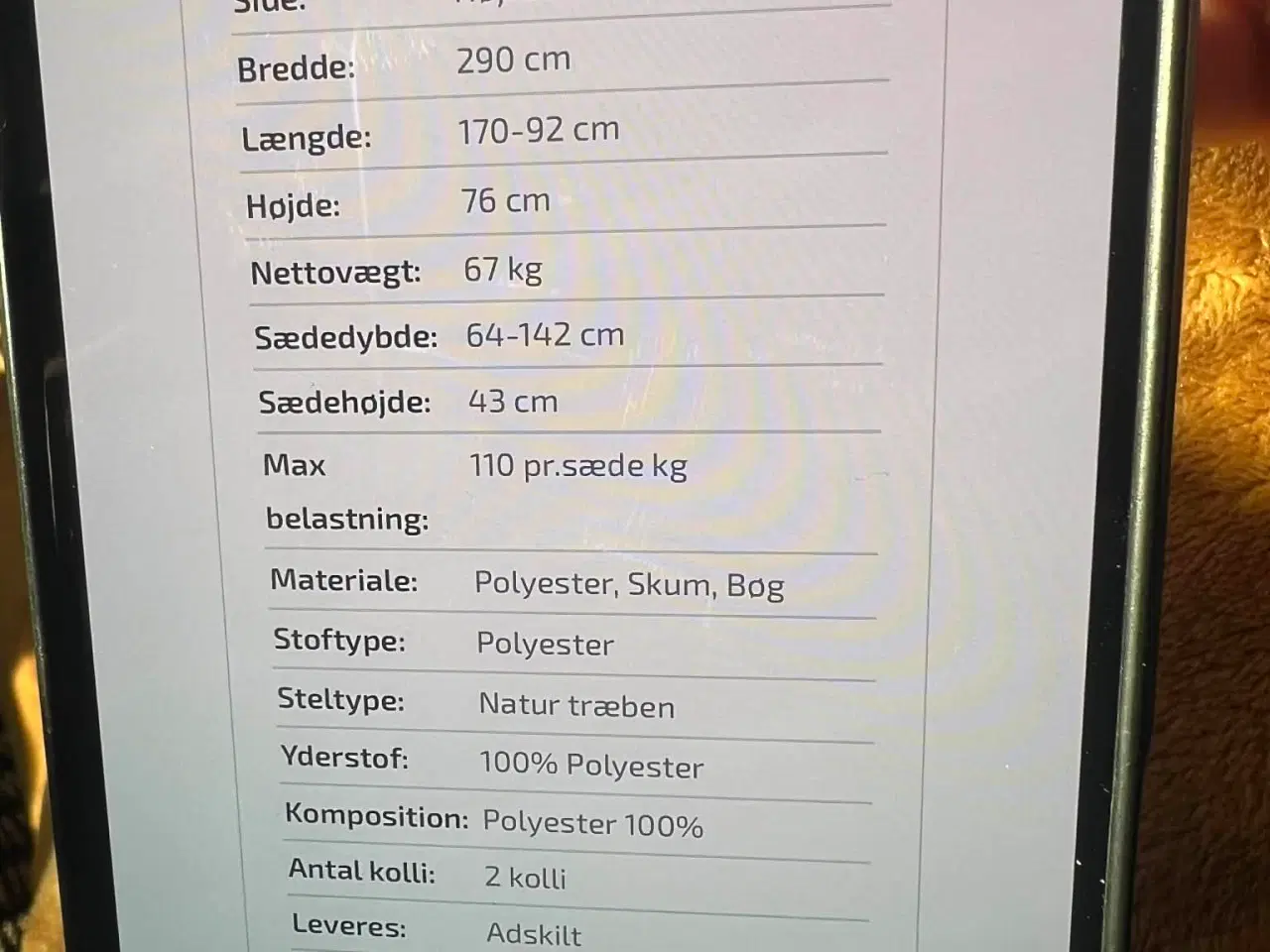 Billede 11 - Lido chaiselongsofa sælges