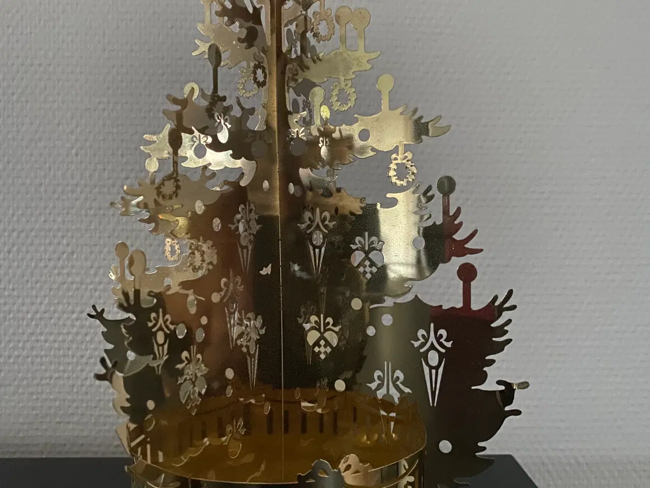 Billede 2 - R.C., G.C., Forgyldt juletræ til 4 fyrfadslys