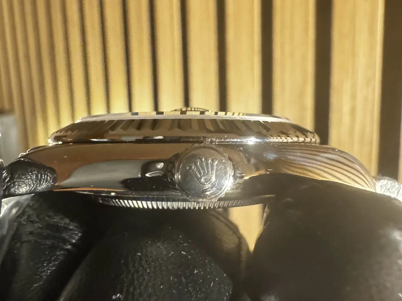 Billede 4 - Sølv ur med grøn urskive