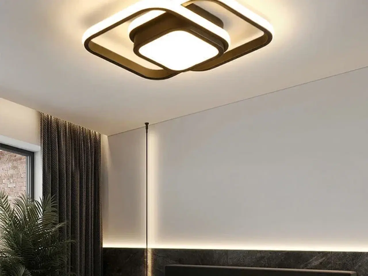 Billede 3 - 2 stk. Aurora Prestige Loftlampe firkantet 36W