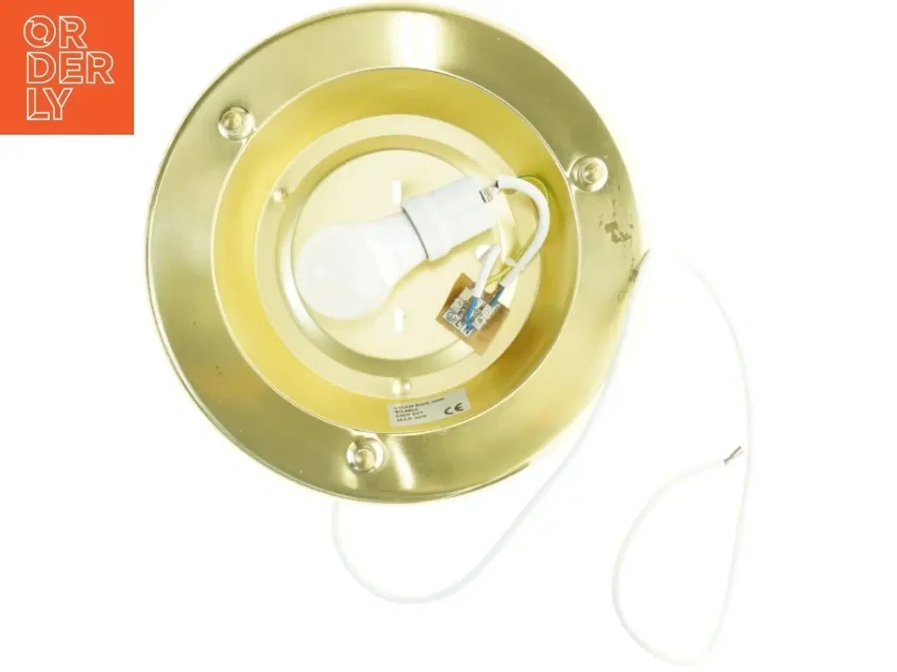 Billede 2 - Messing loftlampe (str. 31 x 31 cm)