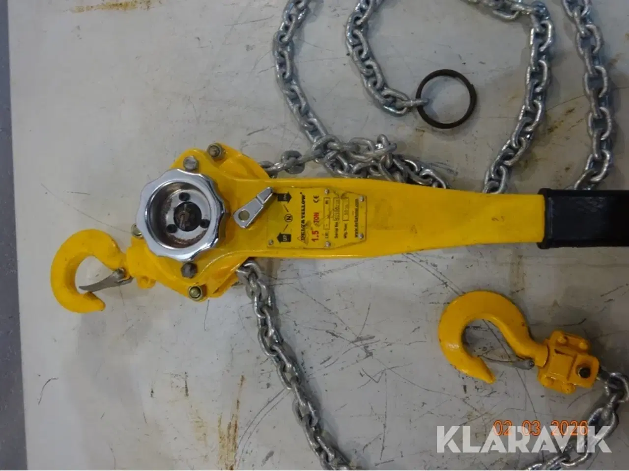 Billede 2 - Skralde Kædetalje Delta Yellow