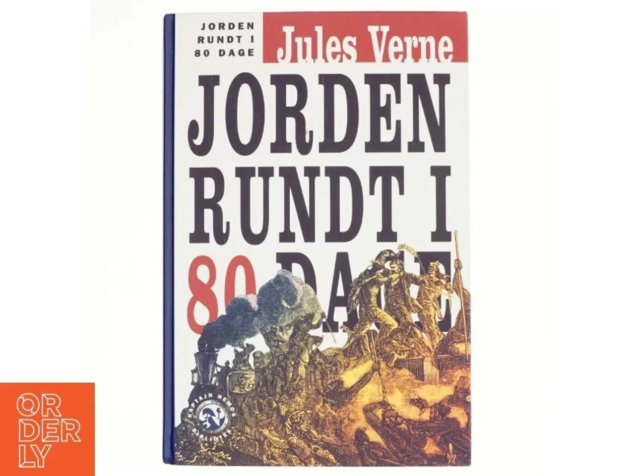 Billede 1 - Jorden rundt i 80 dage af Jules Verne (Bog)