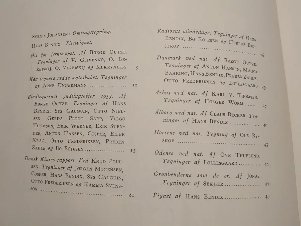 Billede 5 - Tegnerier: 3 årgange. 1937, 1938 og 1953.
