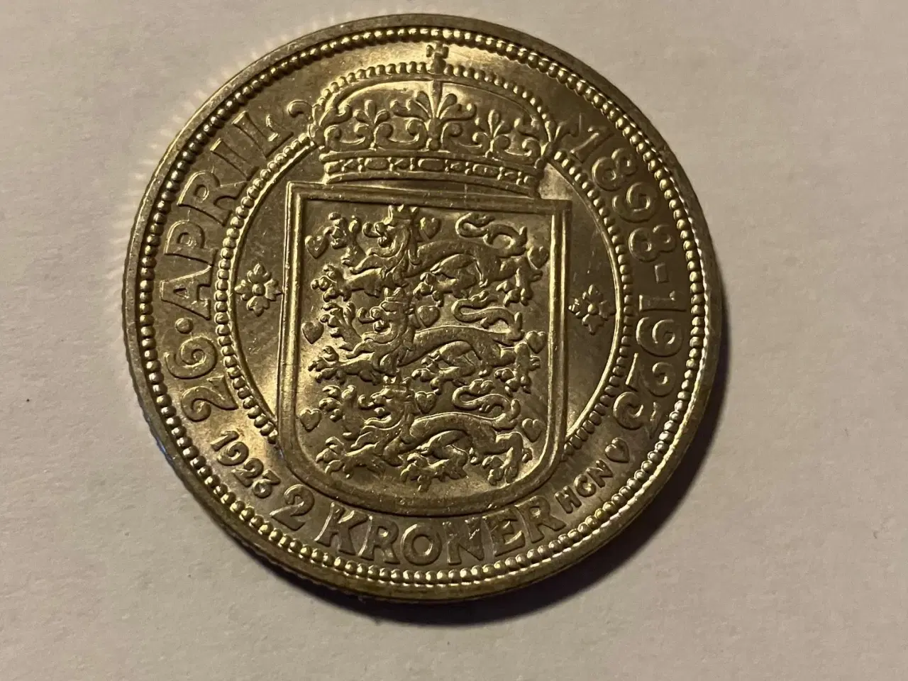 Billede 1 - 2 Kroner 1923 - Pæn