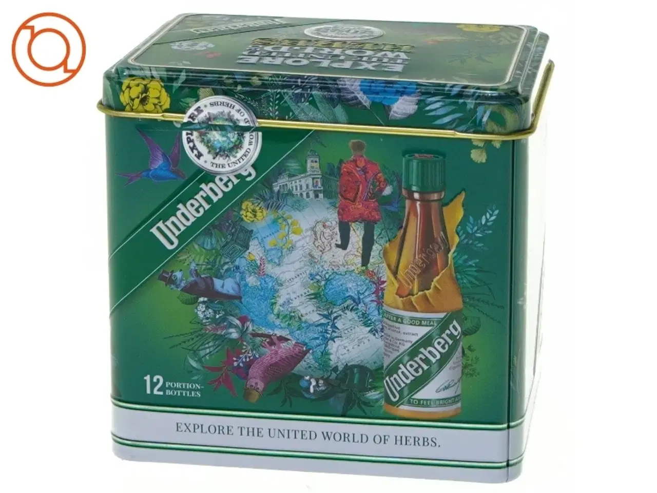 Billede 1 - Dåse fra Underberg (str. 11 x 12 x 9 cm)