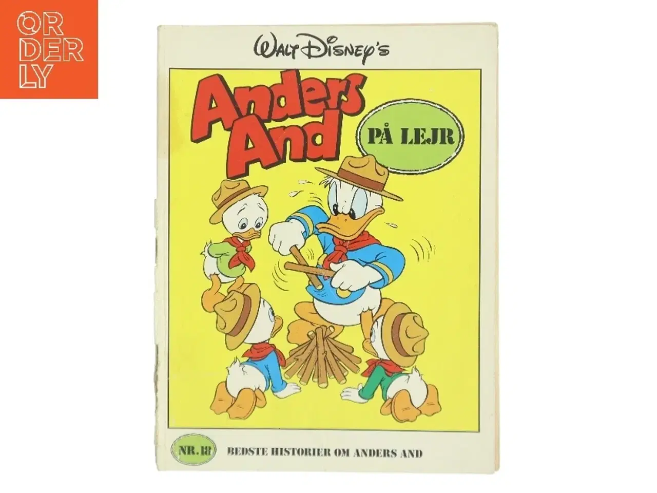 Billede 1 - Anders And på lejr af Walt Disney (Bog)