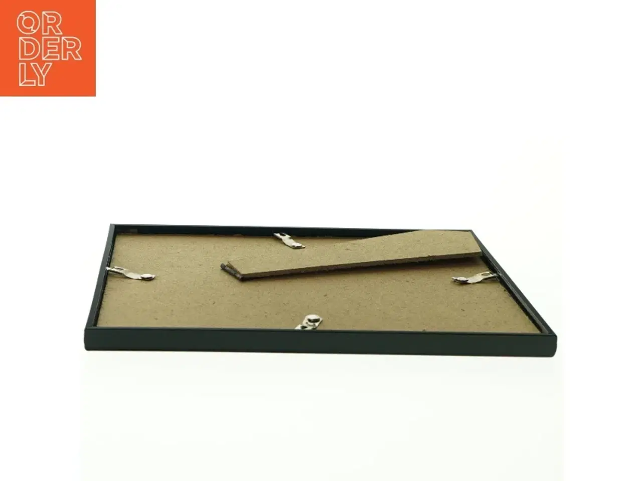 Billede 4 - Billedramme med glas og tekst (str. 23,5 x. 17,5 cm)