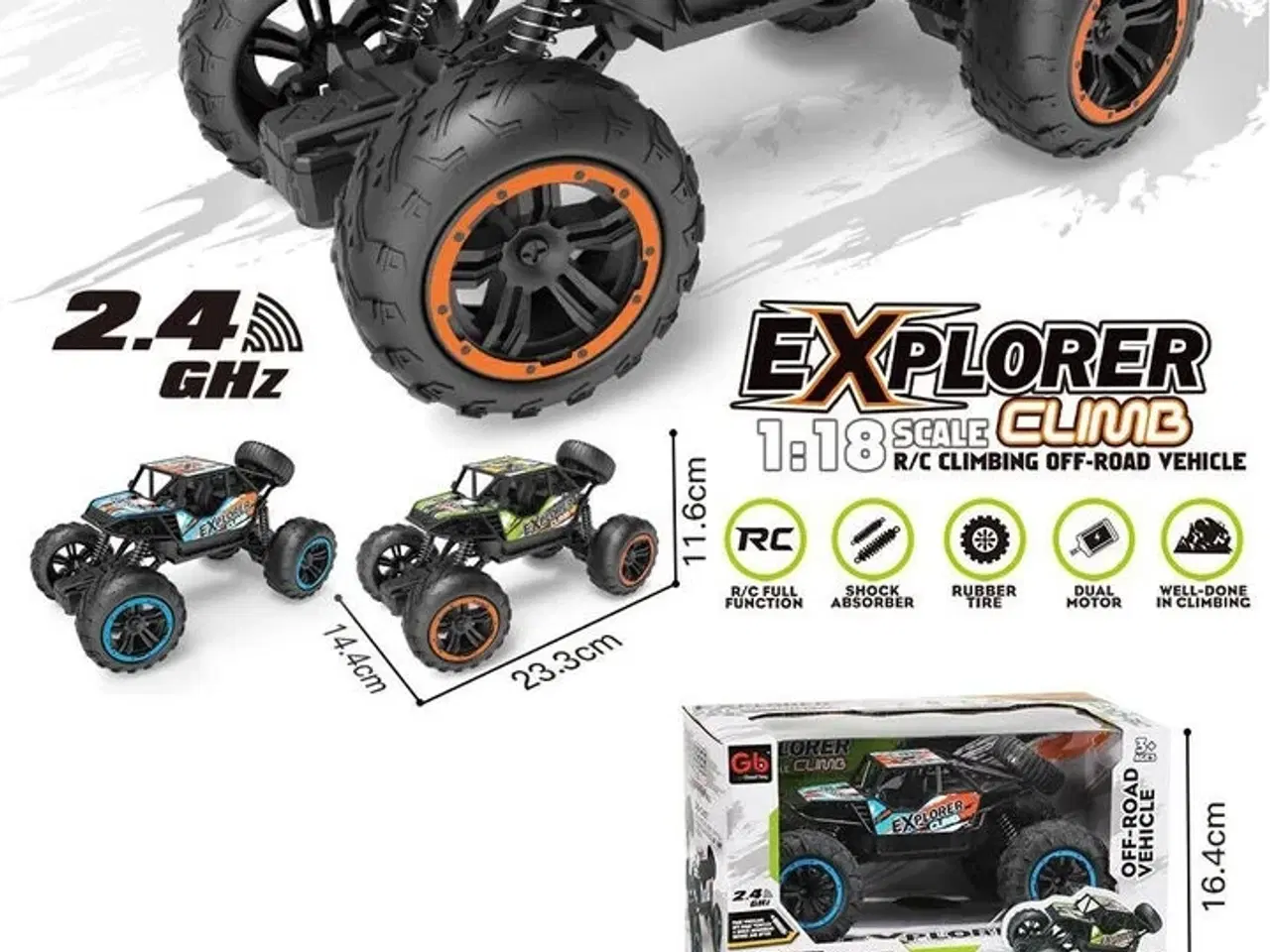 Billede 2 - Radiostyret Offroad Xtreme Blå