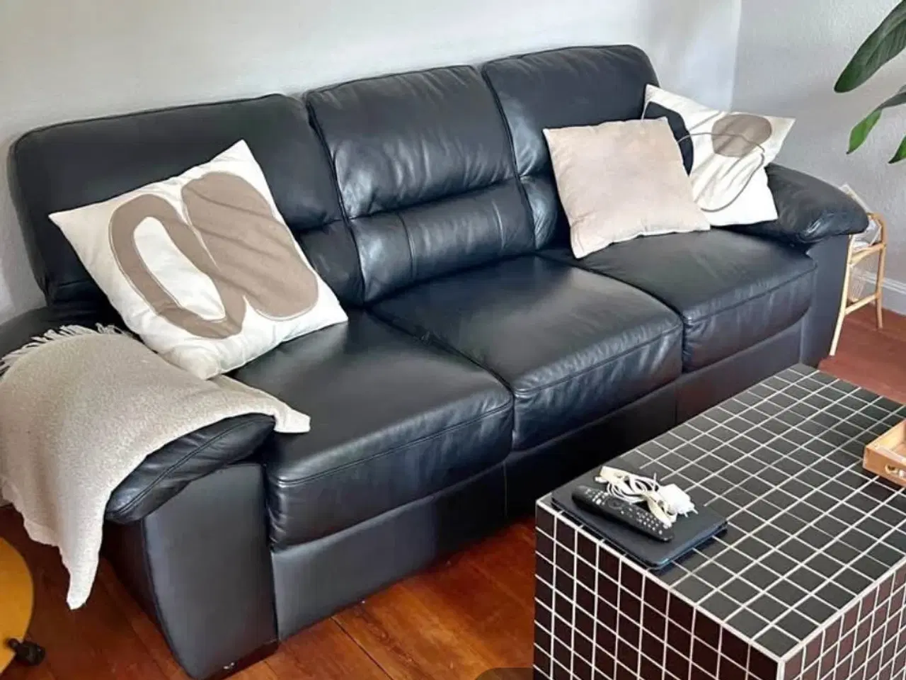 Billede 3 - Lædersofa 3 personer 