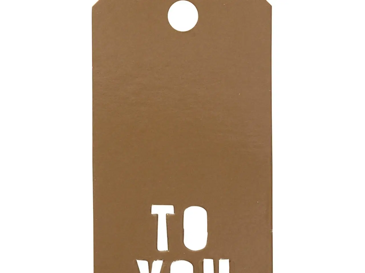 Billede 1 - Manilamærker TO YOU - Guld, 15 stk. 5x10 cm