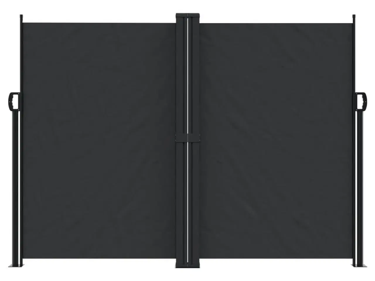 Billede 3 - Sammenrullelig sidemarkise 180x600 cm sort