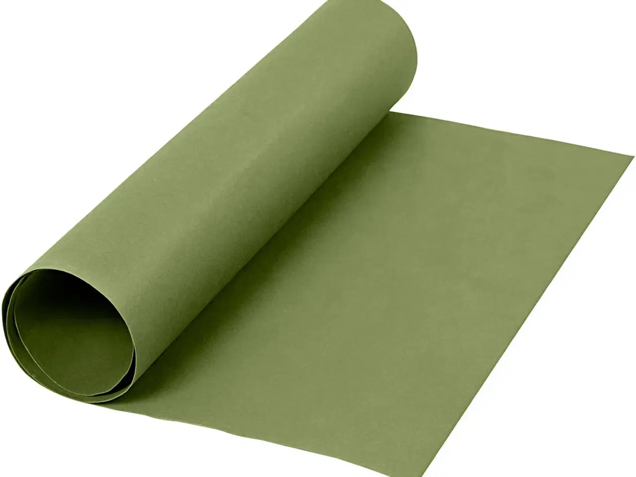 Billede 1 - Kraftigt Grøn Læderpapir 50 cm - 350 g, 1 m Rulle