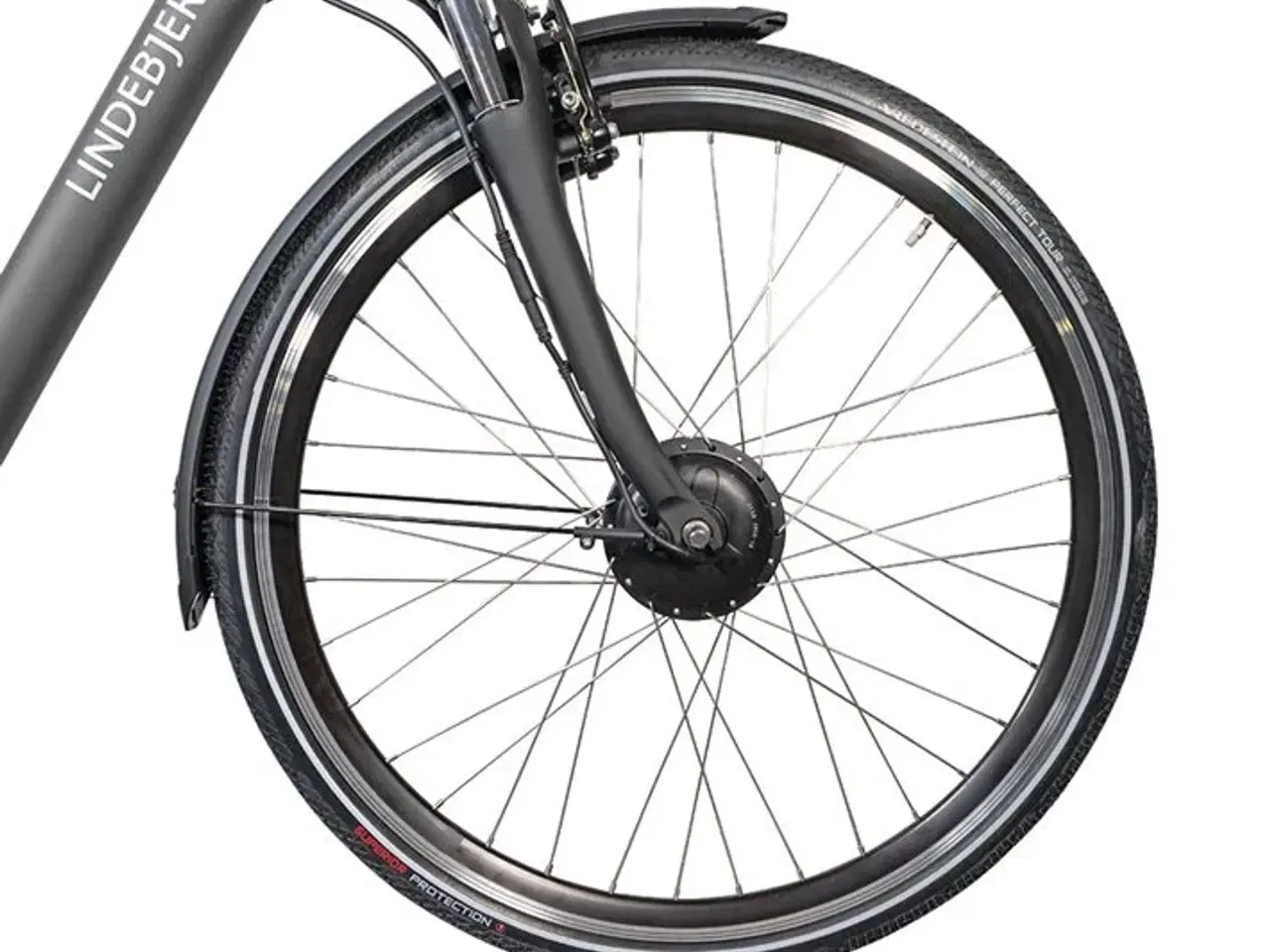 Billede 4 - Lindebjerg 28'' Elcykel Front LUX - Stone Grey