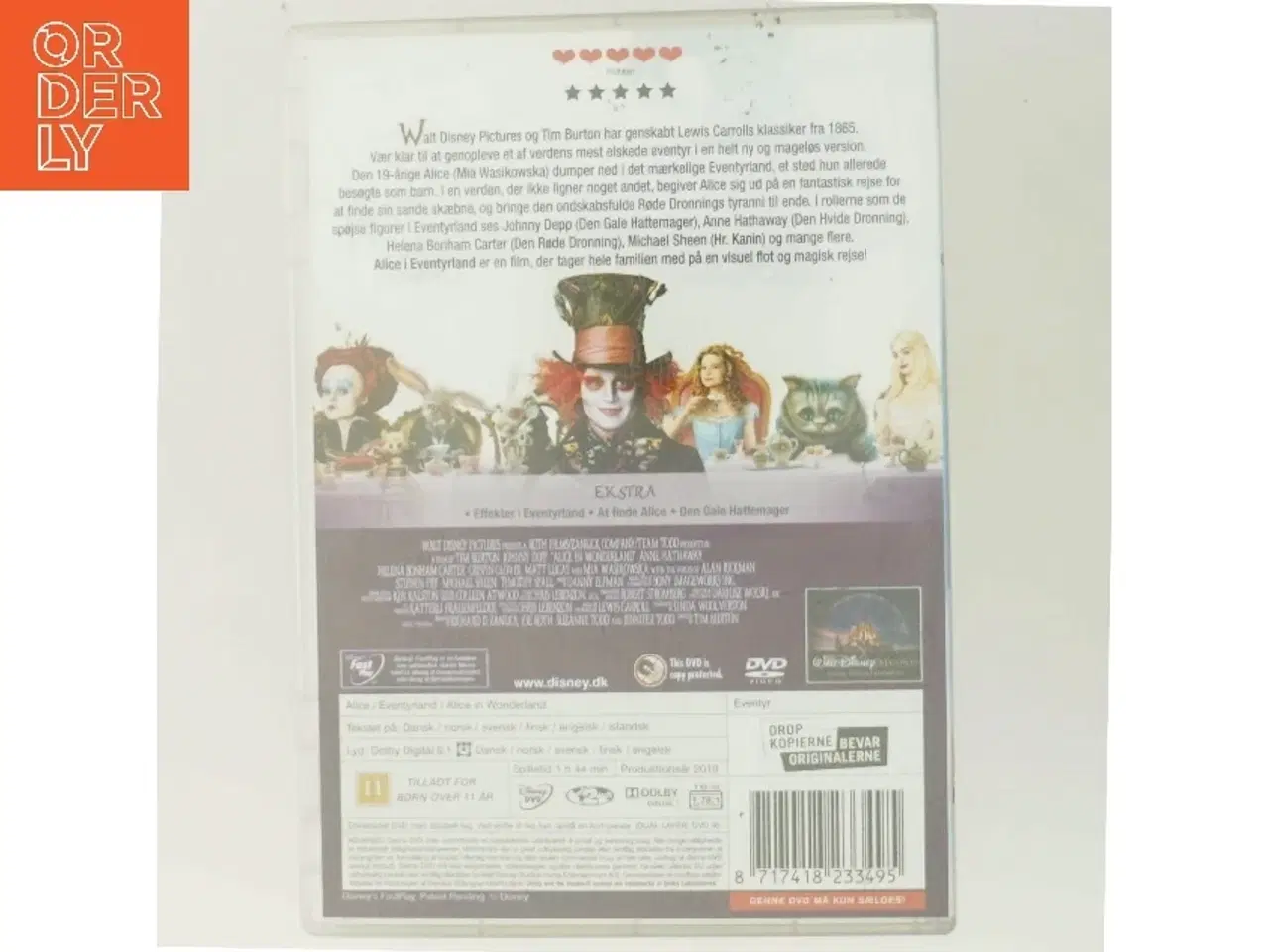 Billede 3 - Alice i eventyrland med Johnny Depp (DVD)
