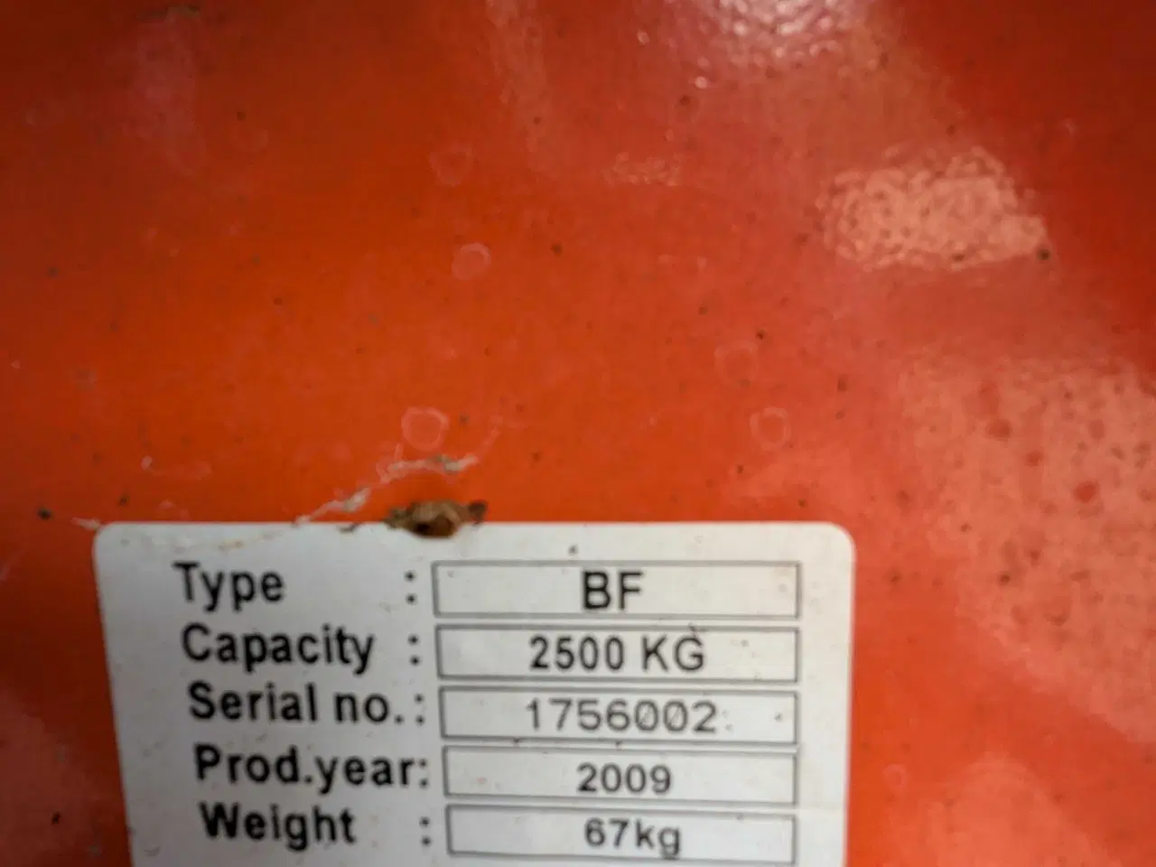 Billede 1 -  Palleløfter 2500 kg.