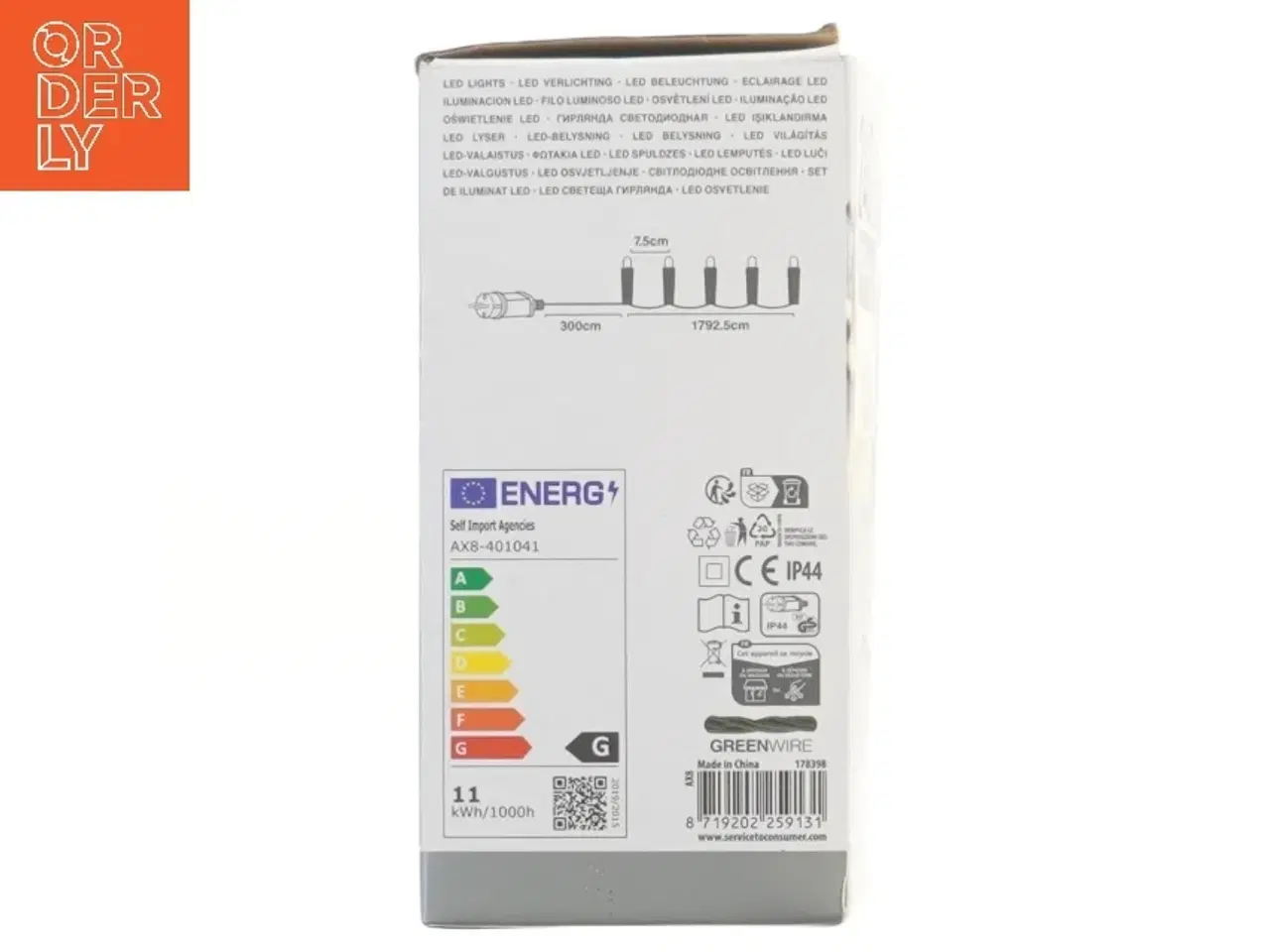 Billede 3 - LED lyskæde 240 lys (str. 18 m cm)