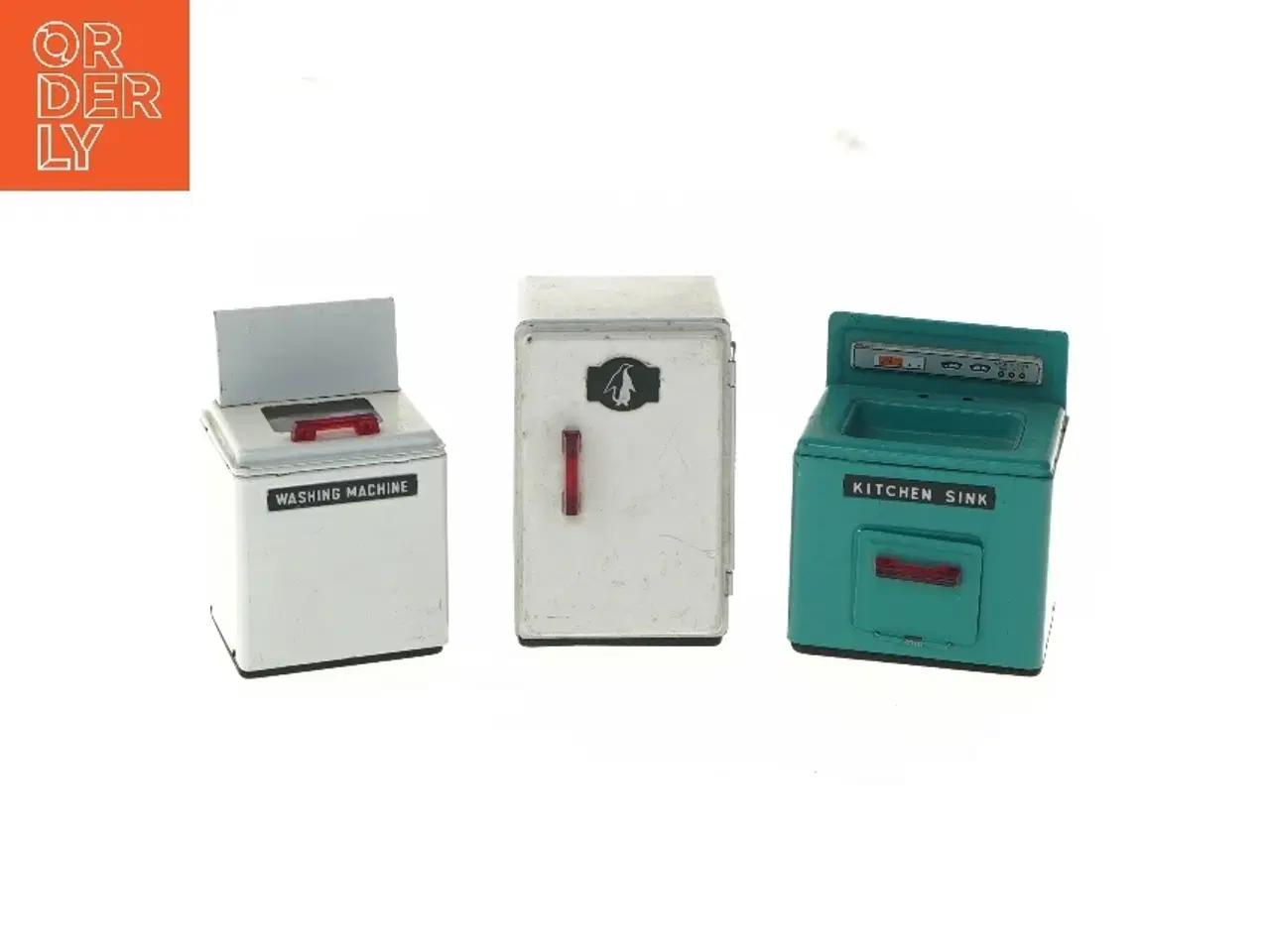 Billede 1 - Retro legetøj. Miniature køkken sæt (str. ca. 8,5x10 cm)