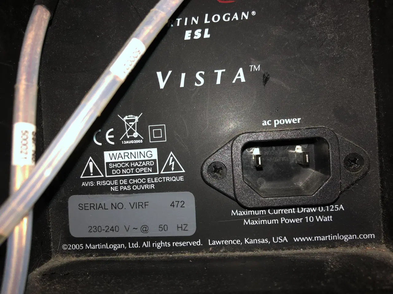 Billede 4 - Martin Logan, Vista