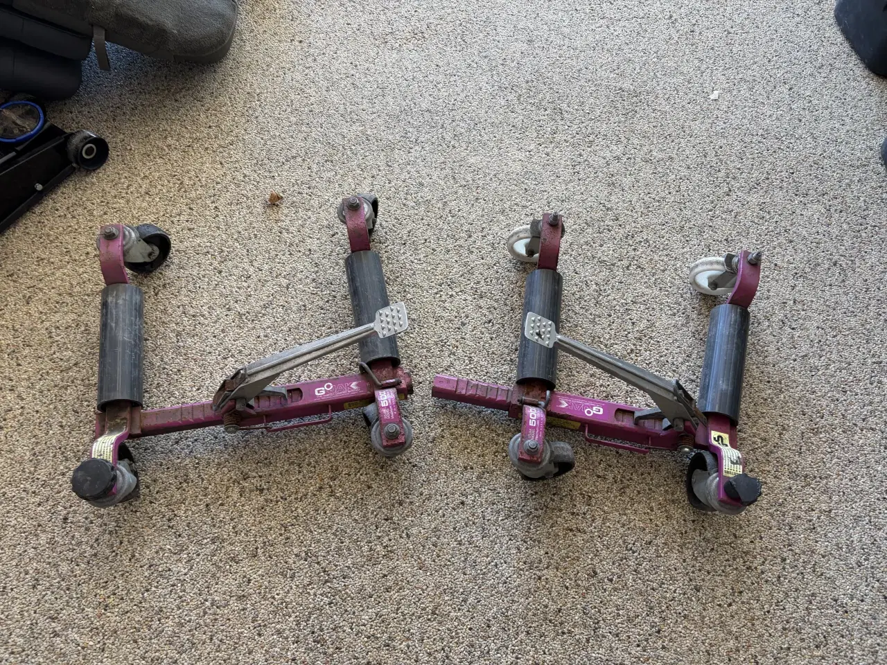 Billede 1 - Hjuldollies (også kaldet wheel dollies) 