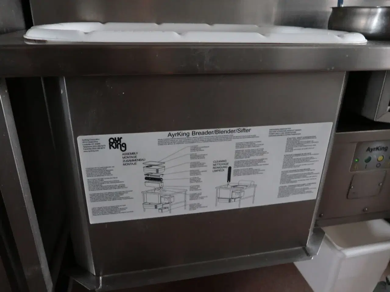 Billede 8 - Dobbelt paneringsstation AYRKING Breader/Blender/Sifter