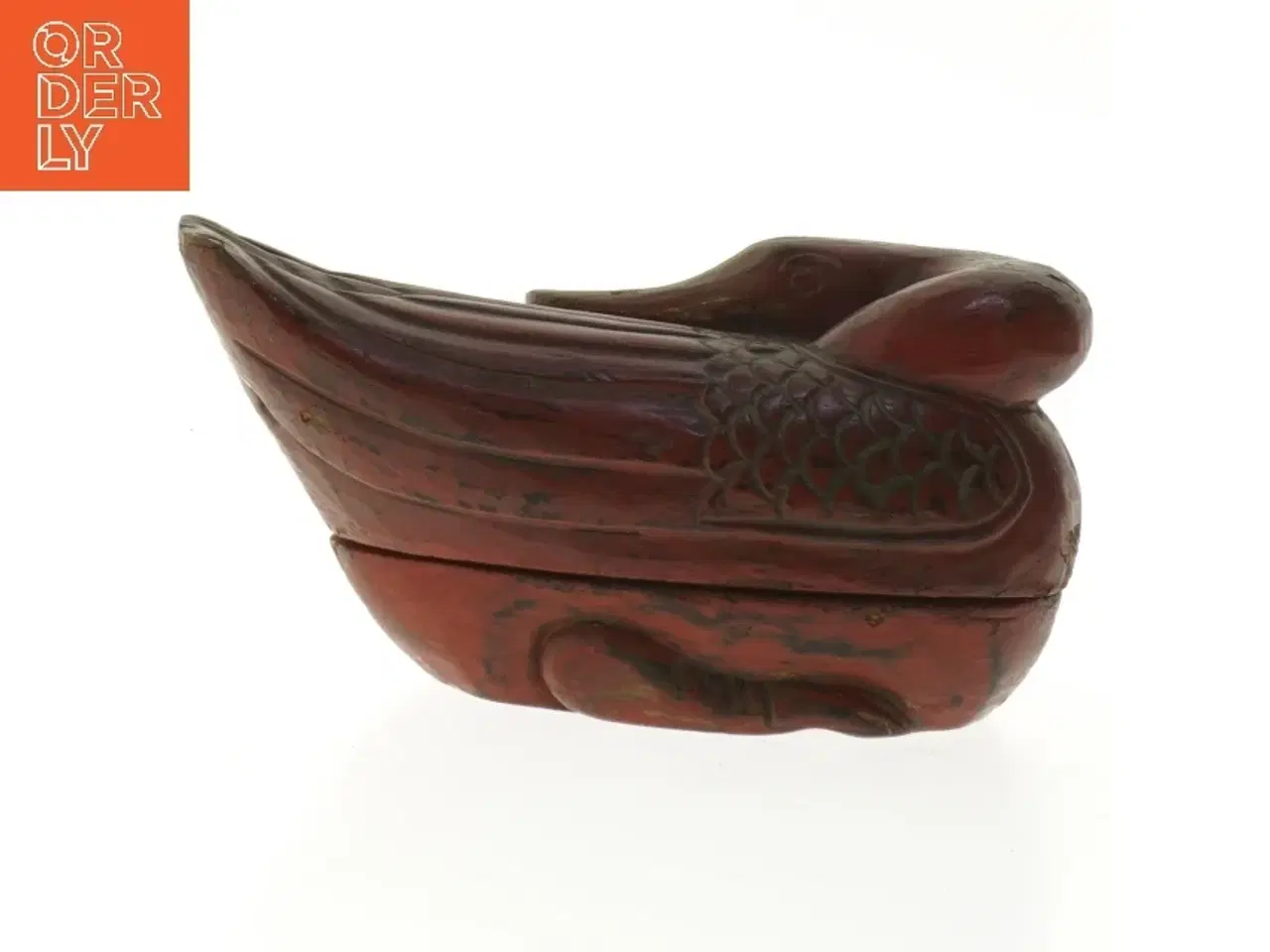 Billede 4 - Dekorativ fugl i træ (str. 19 cm)