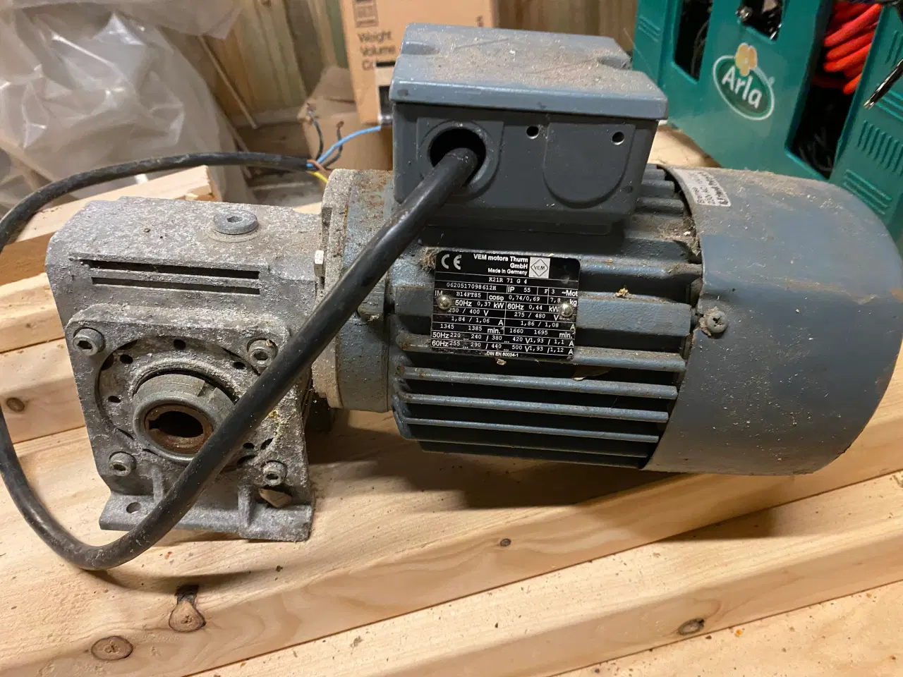 Billede 1 - Gearmotor 0,37 kw ø20 akselhul