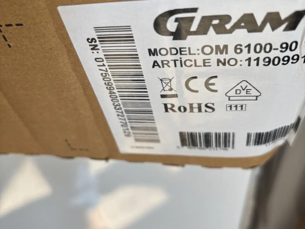 Billede 1 - Gram OM 6100-90 opvaskemaskine