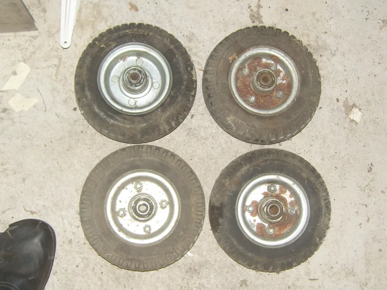 Billede 1 - Gummihjul med lejer
