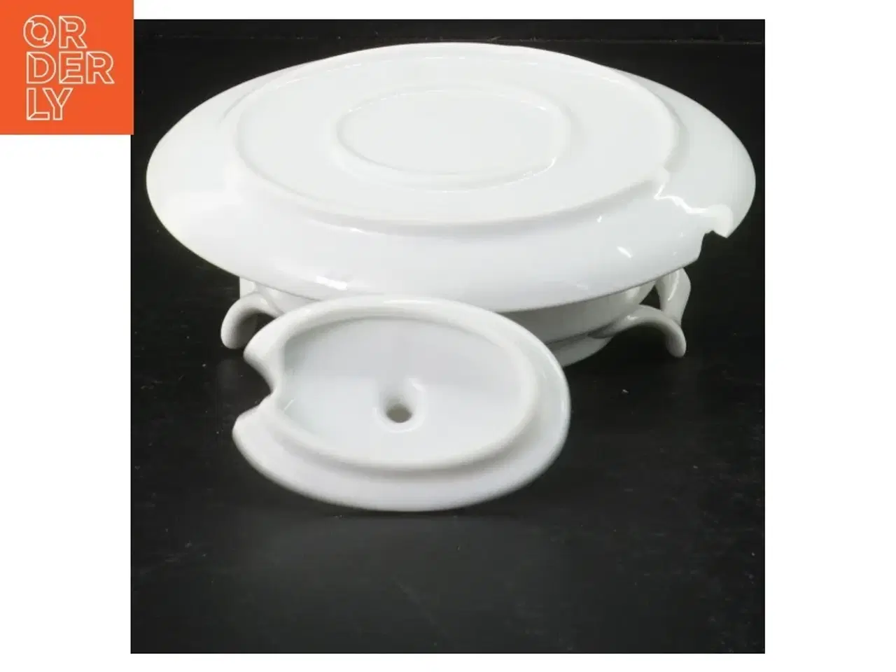Billede 2 - Porcelæn sovseskål (str. 14 x 10 cm)
