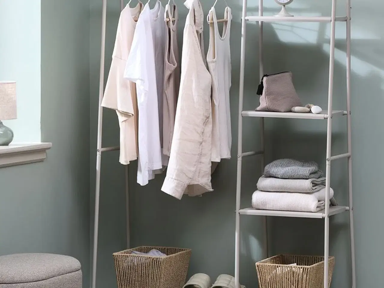 Billede 5 - Entrémøbel RAVNKILDE 4 hylder lys sand