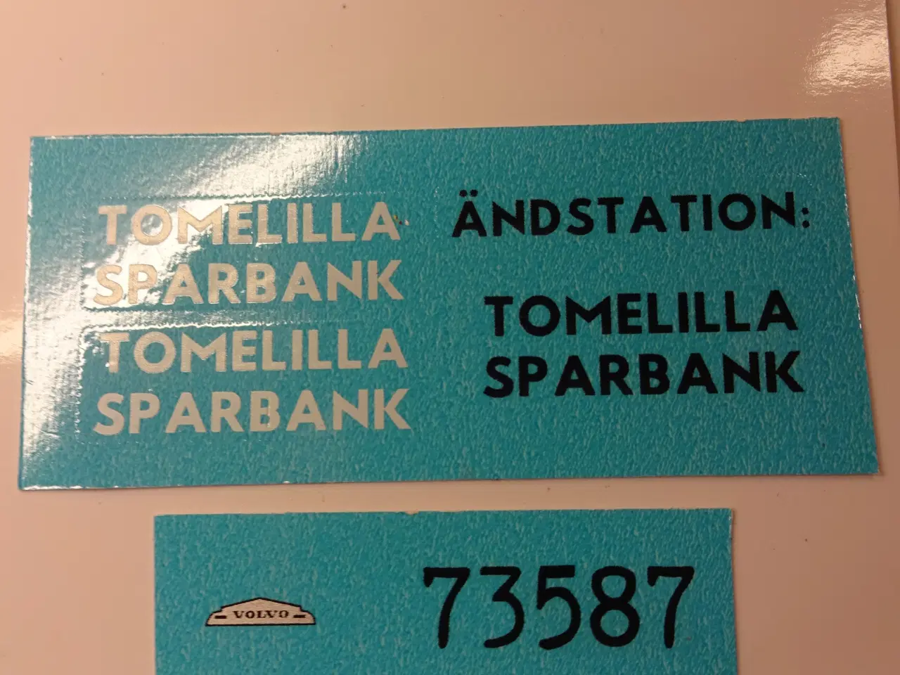Billede 1 - Decalsæt , Tommelilla Sparbank