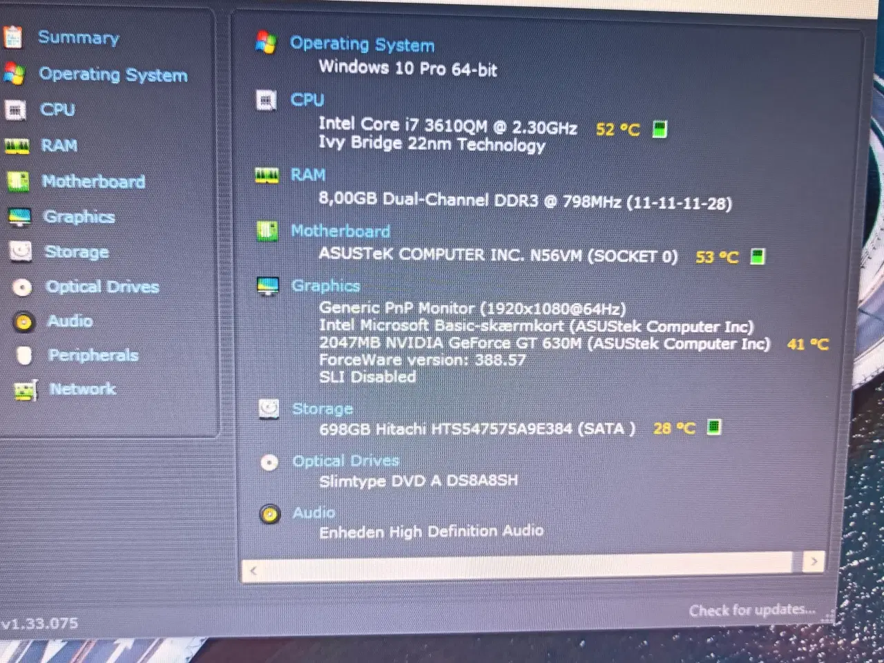 Billede 4 - Asus bærbar med i7 2.30ghz 8gb ram