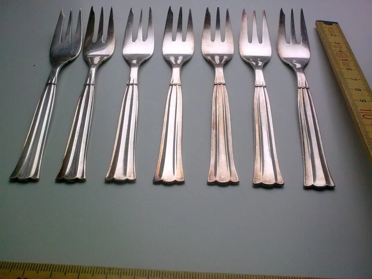 Billede 2 - Konge dronning kagegafler 7 el. 3x sødt/surt