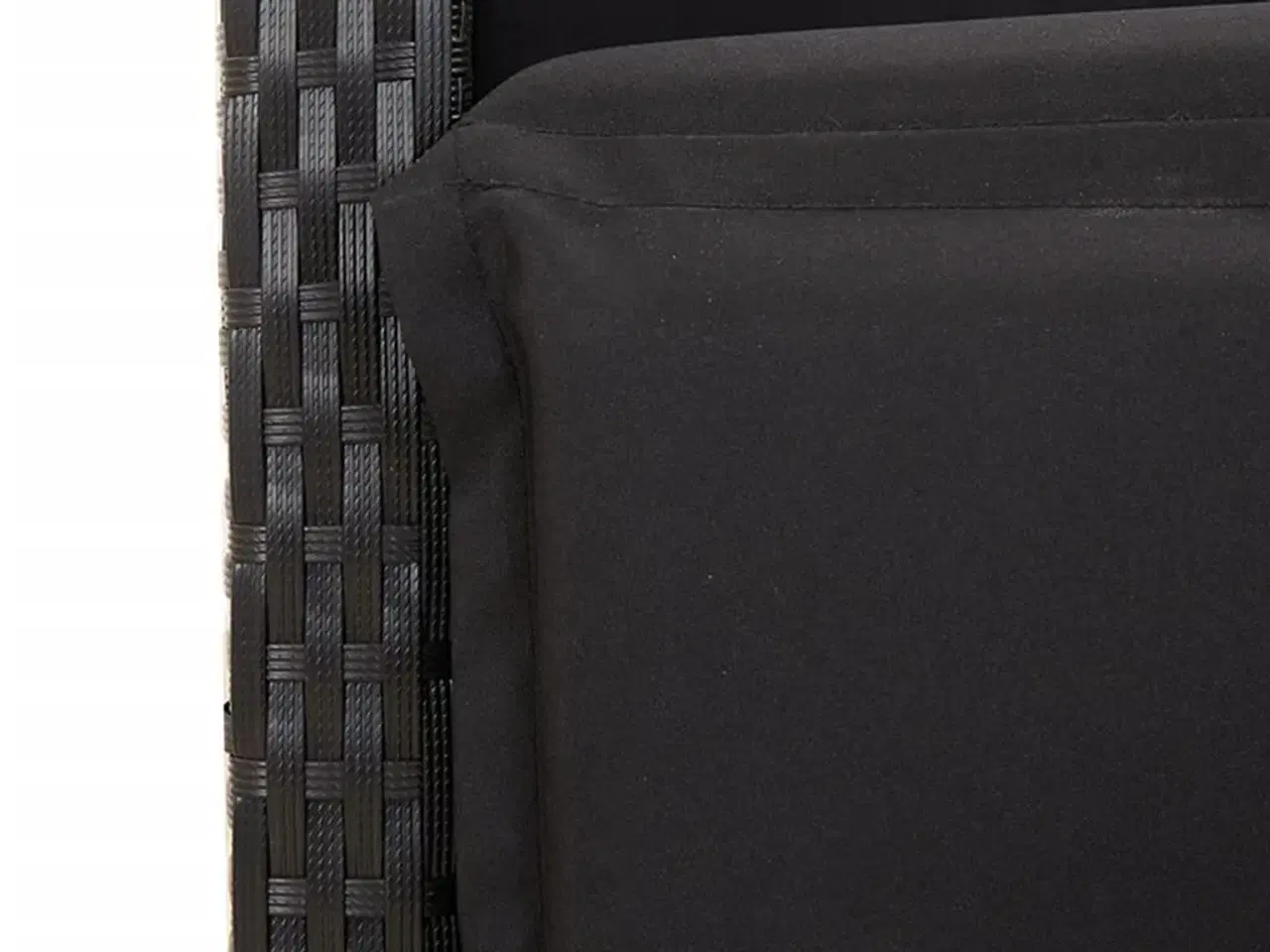 Billede 9 - Havestol med justerbart ryglæn og fodstøtte polyrattan sort