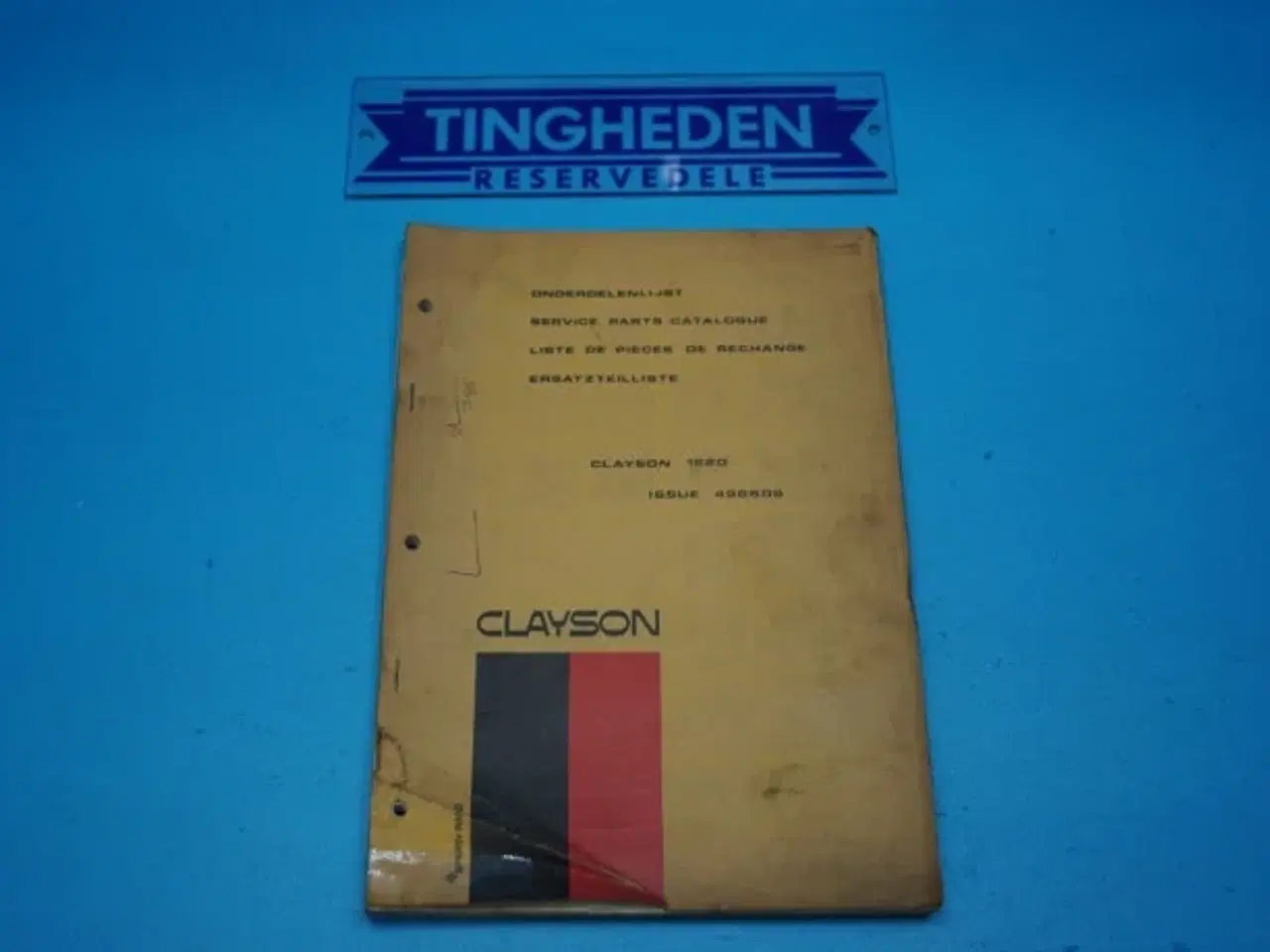 Billede 1 - Clayson 1520 Reservedelskatalog 