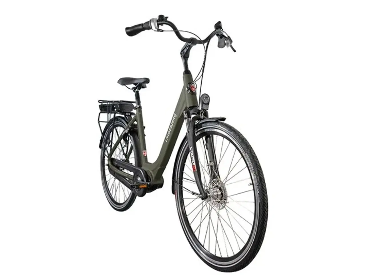 Billede 2 - Lindebjerg 28'' Elcykel Center Long Range - Mat Grøn