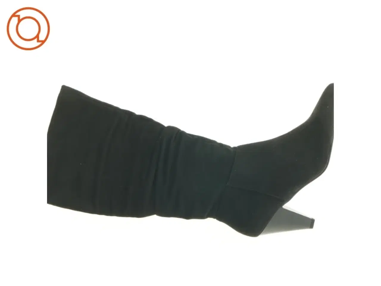 Billede 7 - Sorte støvler med hæl (str. 39)