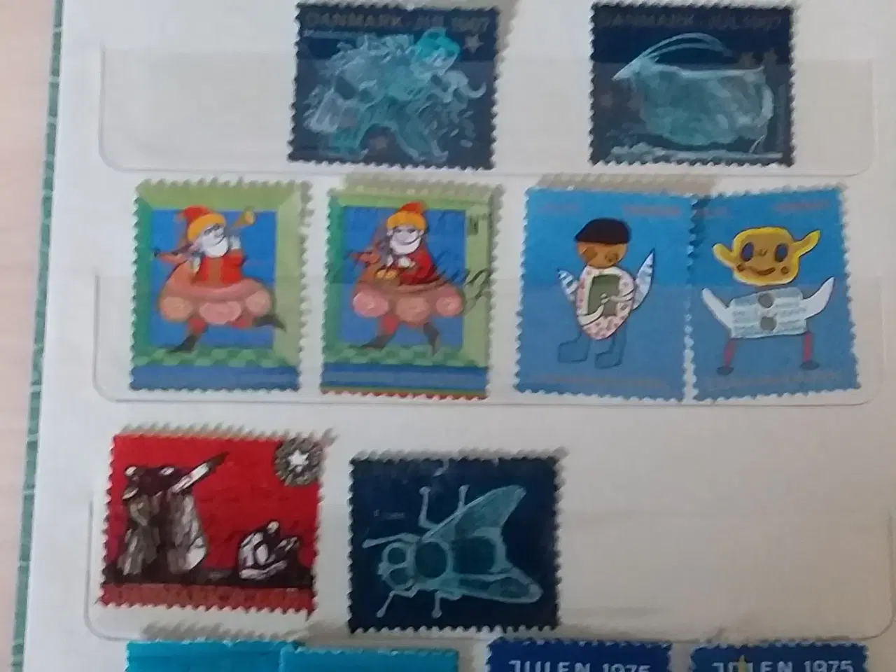 Billede 3 - Julmærker/frimærker blander