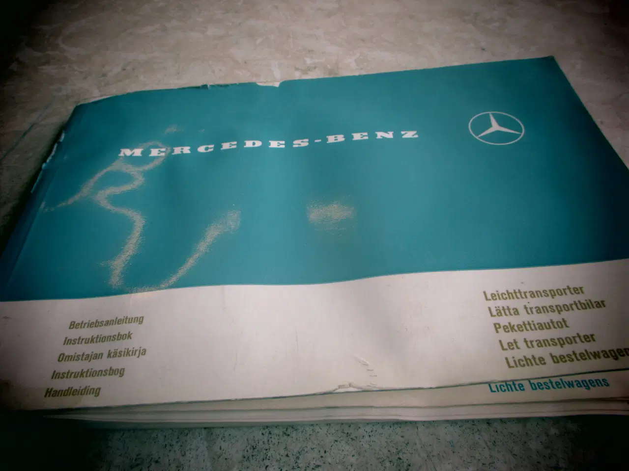 Billede 1 - Brugt Instruktionsbog  Mercedes  206-306 D