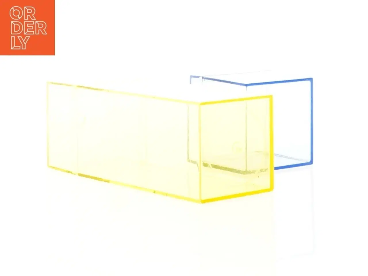 Billede 4 - Transparente CD Cases i gul og blå (str. 6 x 6 cm og 16 x 6 cm)