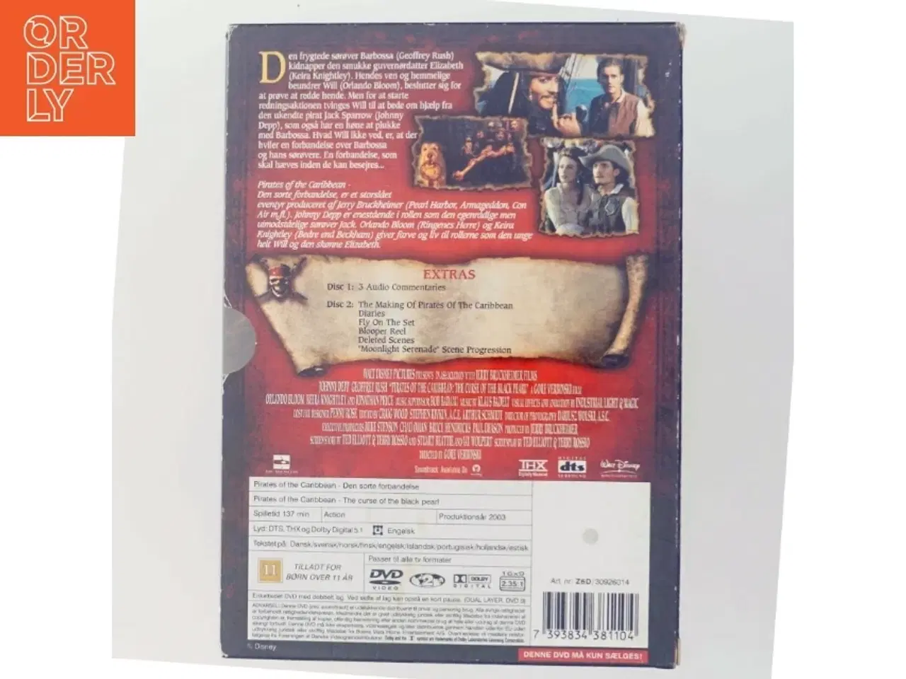 Billede 3 - Pirates of Carribean (2disc): Sorte for