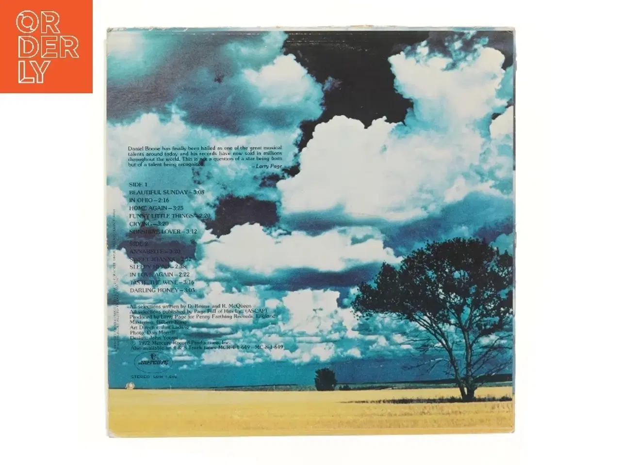 Billede 3 - Daniel Boone - Beautiful Sunday vinylplade fra Mercury Records