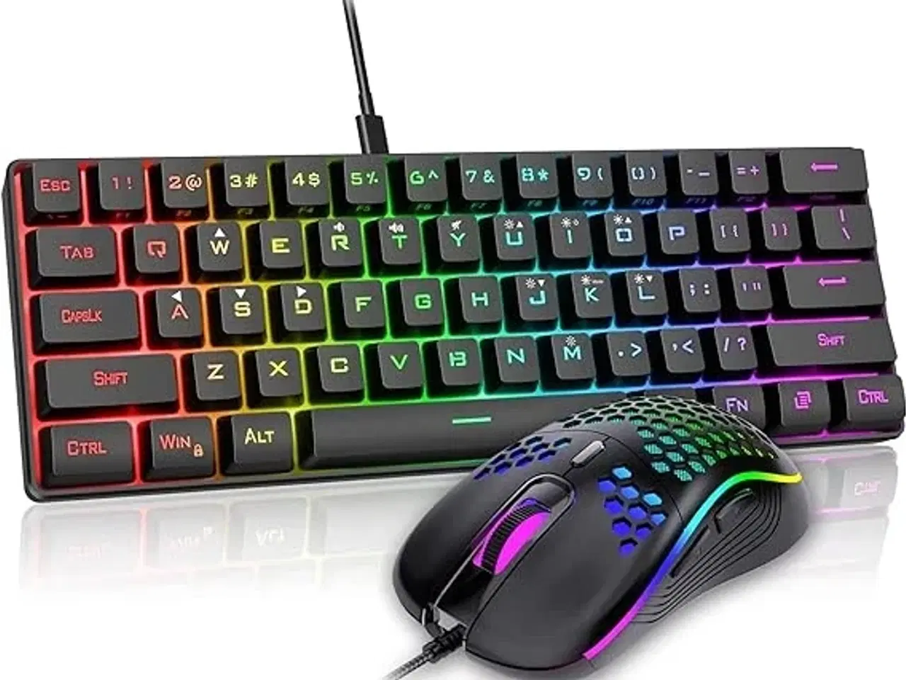 Billede 1 - Gaming Tastatur + Mus, RedThunder RGB