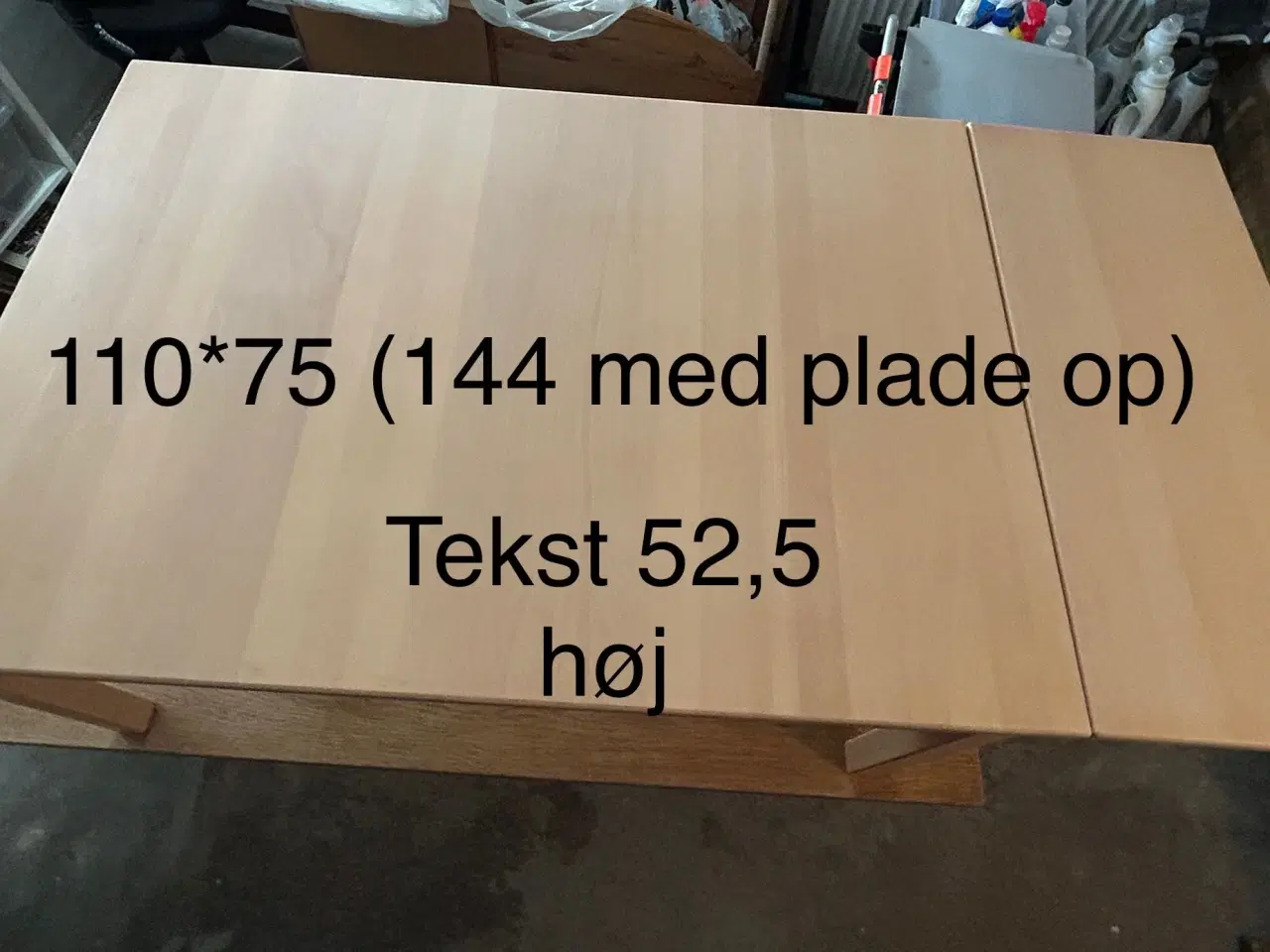 Billede 1 - Lyst sofabord med plade 