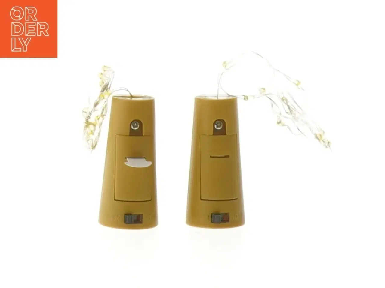 Billede 1 - LED lystråd med batterikasse (str. 5 cm. 2 stykker)